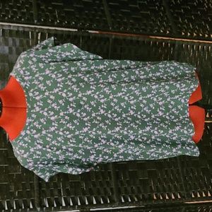 Babeau Blouse Sleeveless Women's Size L Floral